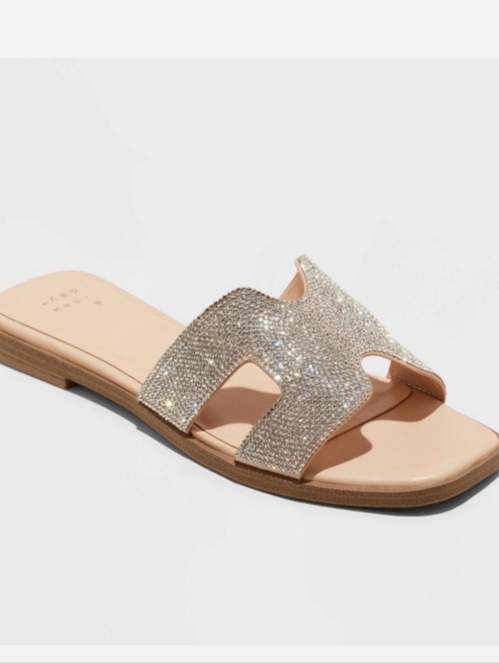 A new Day 8.5 Crystal Embellished Slip-On Sandal - Nude - Picture 2 of 7